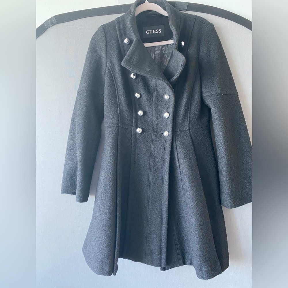 Guess Black Evening Coat